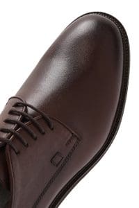 کفش رسمی مردانه قهوه‌ای چرمی بنددار دری مد