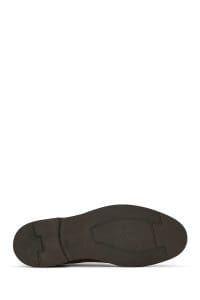 کفش رسمی مردانه قهوه‌ای چرمی بنددار دری مد