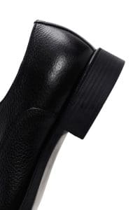 کفش رسمی مردانه مشکی چرمی بنددار دری مد