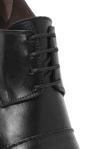 کفش مردانه مشکی بنددار چرم کلاسیک کفش دری مد