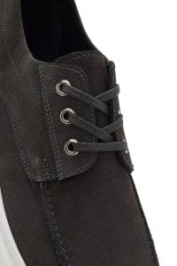 کفش مردانه نوبوک طوسی بندی کژوال دری مد