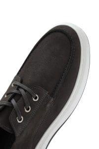 کفش مردانه نوبوک طوسی بندی کژوال دری مد