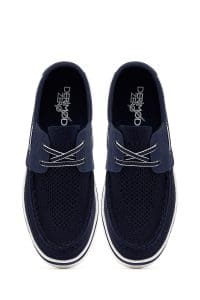 کفش مردانه پارچه‌ای سرمه‌ای بندی کژوال Derimod Zero