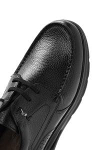 کفش مردانه چرم مشکی بندی کژوال دری مد