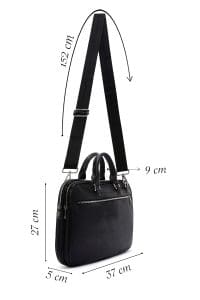 کیف اداری مردانه مشکی دری مد