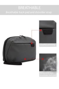 کیف دستی پارچه‌ای مردانه خاکستری D-Pack دری مد