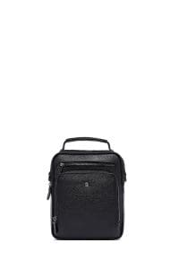 کیف دستی چرمی بند بلند مردانه مشکی دری مد