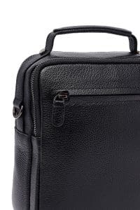 کیف دستی چرمی بند بلند مردانه مشکی دری مد