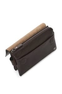 کیف دستی چرمی مردانه قهوه‌ای دری مد