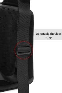 کیف دوشی مردانه مشکی D-Pack