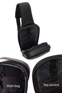 کیف دوشی پارچه ای مردانه خاکستری تکنولوژیک D-Pack دری مد