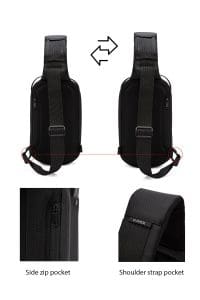 کیف دوشی پارچه ای مردانه خاکستری تکنولوژیک D-Pack دری مد