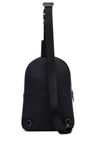 کیف دوشی چرمی مردانه مشکی دری مد