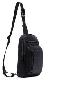 کیف دوشی چرمی مردانه مشکی دری مد