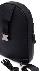 کیف دوشی چرمی مردانه مشکی دری مد