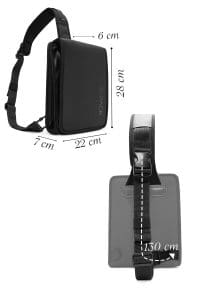 کیف دوشی یونیسکس مشکی D-Pack