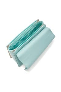 کیف زنانه آبی دوشی بلند طرح‌دار دری مد