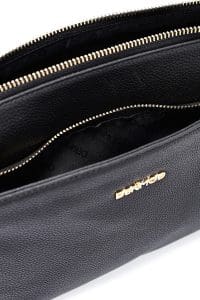 کیف زنانه دستی مشکی بند بلند با اکسسوری دری مد