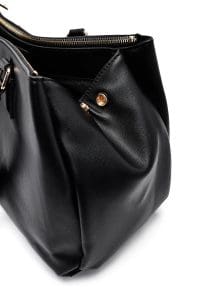 کیف زنانه دستی مشکی بند بلند دری مد