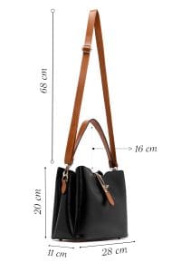 کیف زنانه دستی کلاسیک مشکی بند بلند دری مد