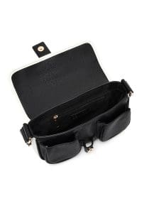 کیف زنانه دوشی مشکی با جزئیات سگک دری مد