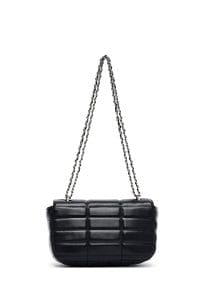 کیف زنانه مینی مشکی بند بلند طرح‌دار دری مد