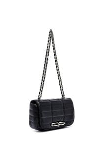 کیف زنانه مینی مشکی بند بلند طرح‌دار دری مد