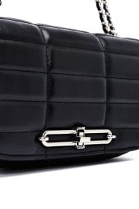 کیف زنانه مینی مشکی بند بلند طرح‌دار دری مد