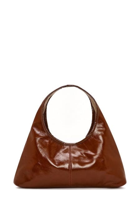 کیف زنانه مینی کلاسیک دستی چرمی قهوه‌ای دری مد