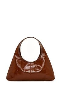 کیف زنانه مینی کلاسیک دستی چرمی قهوه‌ای دری مد