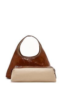 کیف زنانه مینی کلاسیک دستی چرمی قهوه‌ای دری مد