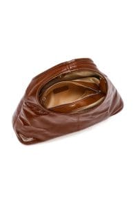 کیف زنانه مینی کلاسیک دستی چرمی قهوه‌ای دری مد