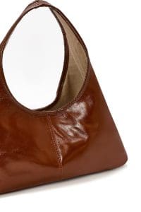 کیف زنانه مینی کلاسیک دستی چرمی قهوه‌ای دری مد