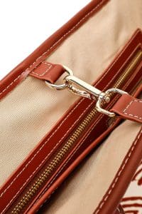 کیف زنانه پارچه‌ای دوشی عسلی طرح‌دار بند بلند Kastamonu دری مد