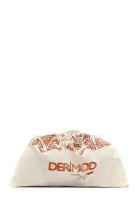 کیف زنانه پارچه‌ای دوشی عسلی طرح‌دار بند بلند Kastamonu دری مد