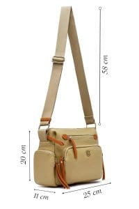 کیف زنانه کراس بادی سبز دوشی بلند دری مد