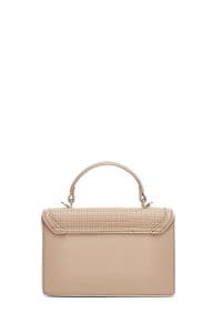 کیف زنانه کراس بادی طوسی چاپ‌دار دوشی بلند دری مد