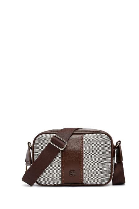 کیف زنانه کراس بادی قهوه‌ای دوشی بلند دری مد