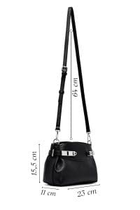 کیف زنانه کراس بادی مشکی دوشی بلند دری مد