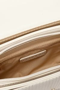 کیف زنانه کراس بادی کرم چاپ‌دار دوشی بلند دری مد