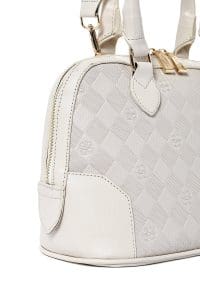 کیف زنانه کراس‌بادی کرم بند بلند چاپ‌دار دری مد