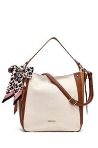 کیف زنانه کلاسیک بژ بند بلند دوشی دری مد