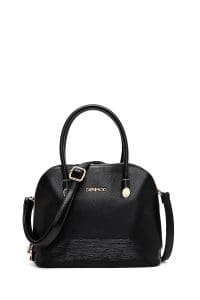 کیف زنانه کلاسیک دستی مشکی بند بلند دری مد