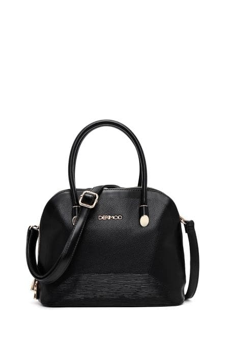 کیف زنانه کلاسیک دستی مشکی بند بلند دری مد