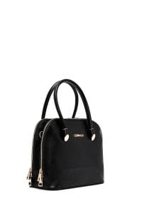 کیف زنانه کلاسیک دستی مشکی بند بلند دری مد