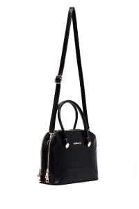 کیف زنانه کلاسیک دستی مشکی بند بلند دری مد