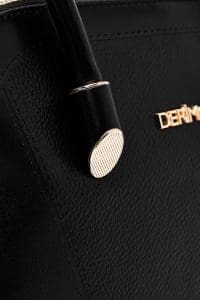 کیف زنانه کلاسیک دستی مشکی بند بلند دری مد