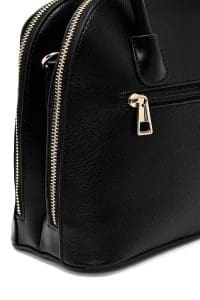 کیف زنانه کلاسیک دستی مشکی بند بلند دری مد