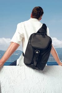 کیف شانه‌ای مردانه مشکی بندبلند D-Pack دری مد