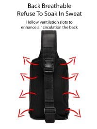 کیف شانه‌ای مردانه مشکی بندبلند D-Pack دری مد